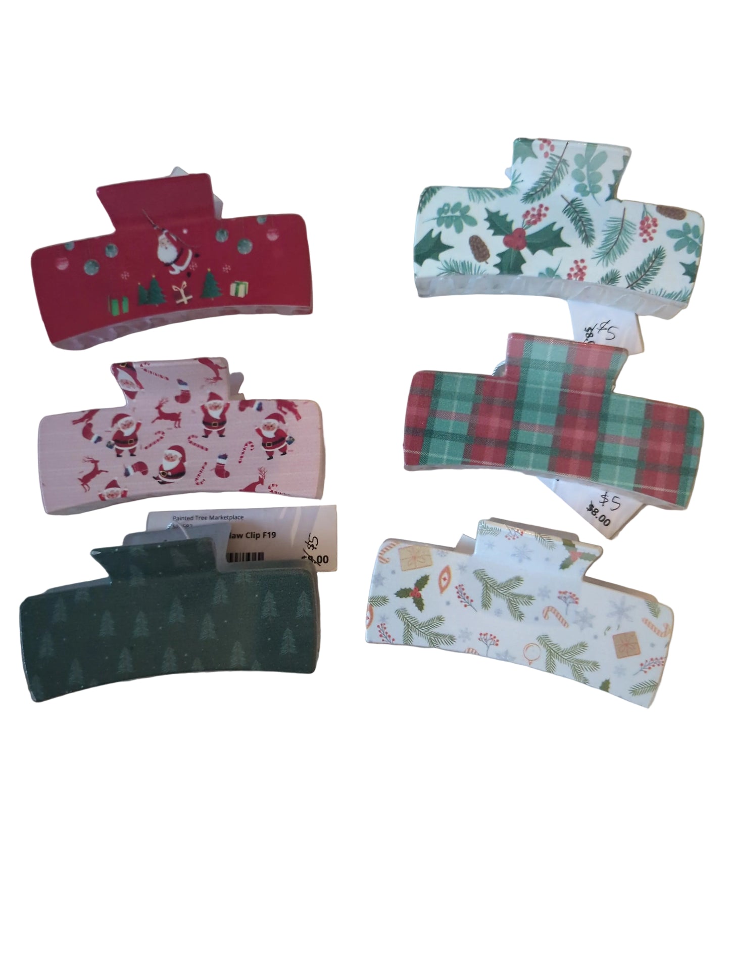 Christmas Claw Clips
