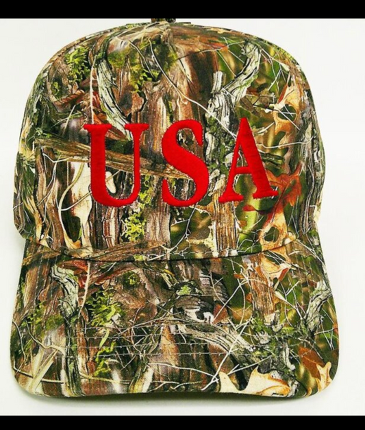 Embroidered Camo Hat