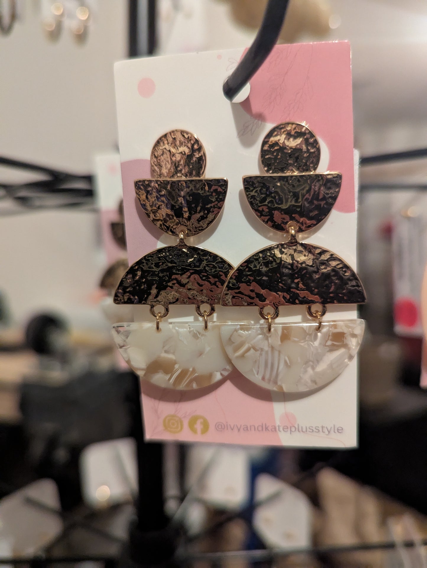 Hammered Gold Earrings