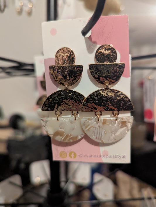 Hammered Gold Earrings
