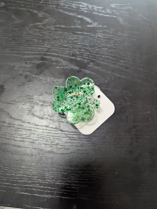 Sparkly Clover Clip