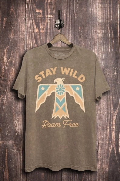 Stay Wild Roam Free Tee S-3X