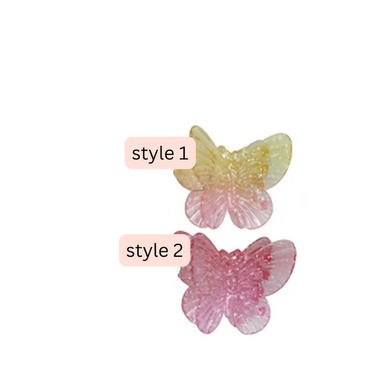 Ombre Butterfly Claw Clips