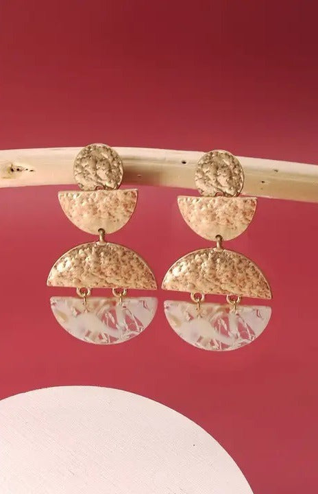 Hammered Gold Earrings