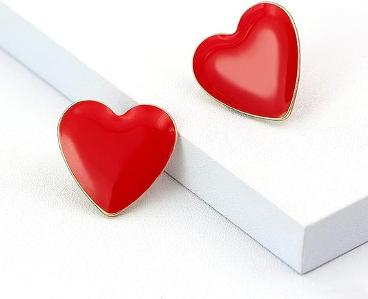 Red Heart Earrings